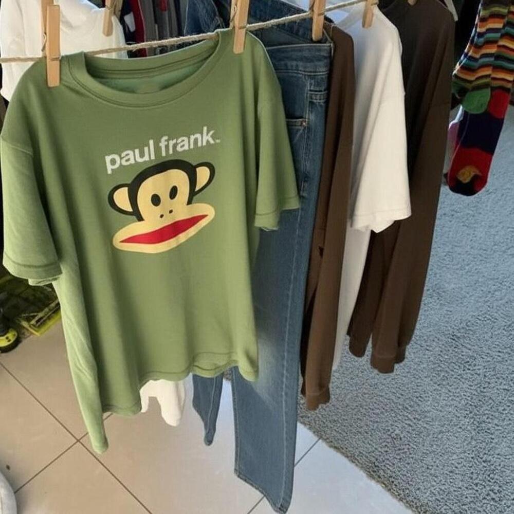 Paul Frank Green Cotton T-Shirt